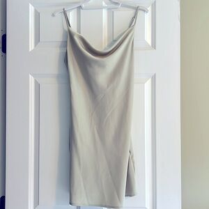 Urban Outfitters slip dress,beautiful light sage green,heavy satin feel material